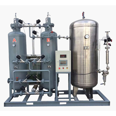 Gerador de gás oxigênio medicinal de aço inoxidável 5 Nm3/H, Sistema PSA de gerador de oxigênio 300ppm